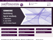 Tablet Screenshot of euro-education.com